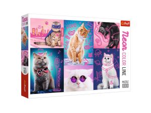 PUZZLE 1000 SUPER CATS 10581TREFL