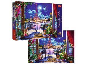 PUZZLE 1000 TEA TIME PARYŻ W BLASKU KSIĘŻYCA TREFL