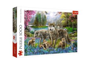 PUZZLE 1000 WILCZA RODZINA 10558 TREFL