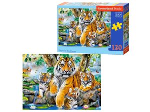 PUZZLE 120 EL. B-13517-1 TIGERS BY THE STREAM CAST