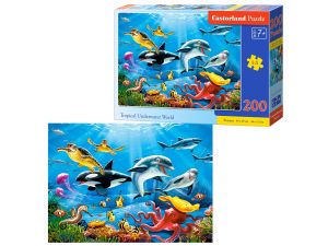 PUZZLE 200 B-222094 TROPICAL UNDERWATER WORLD CASTO