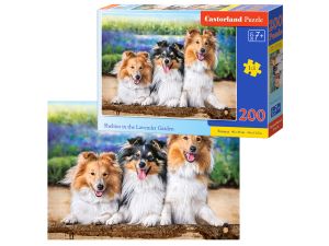 PUZZLE 200 B-222117 SHELTIES IN THE LAVENDER GARDE