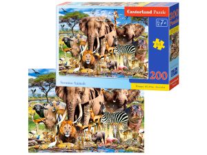 PUZZLE 200 EL. B-222155 SAVANNA ANIMALS CASTOR