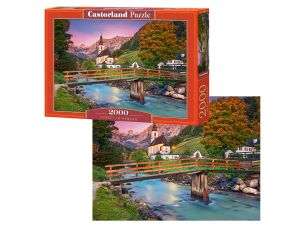 PUZZLE 2000 EL. SUNSET IN RAMSAU CASTOR