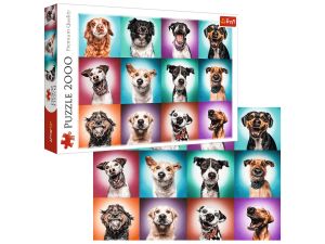 PUZZLE 2000 ZABAWNE PSIE PORTRETY II 27119 TREFL