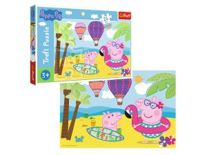 PUZZLE 24 MAXI ŚWINKA PEPPA NA WAKACJACH 14293 
