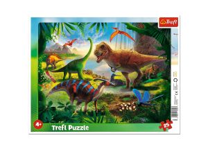 PUZZLE 25 RAMKOWE DINOZAURY TREFL 31343