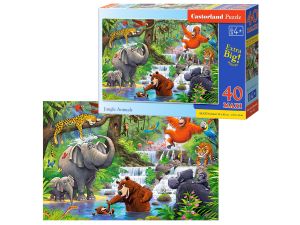 PUZZLE 40 EL MAXI B-040315-1 JUNGLE ANIMALS CASTOR