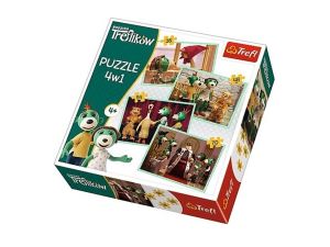 PUZZLE 4W1 NOWI PRZYJACIELE TREFLIKI 34290 TREFL