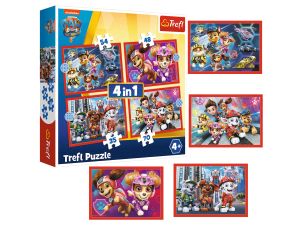 PUZZLE 4W1 PSI PATROL W MIEŚCIE 34374 TREFL