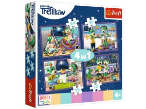 PUZZLE 4W1 RODZINA TREFLIKÓW 34370 TREFL