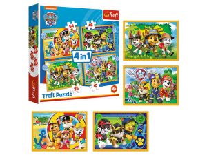 PUZZLE 4W1 WAKACYJNY PSI PATROL 34395 TREFL