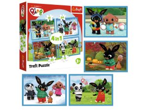 PUZZLE 4W1 WESOŁY BING 34631 TREFL