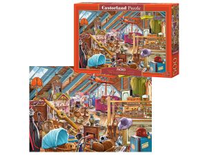 PUZZLE 500 EL. B-53407 THE CLUTTERED ATTIC CASTOR