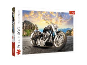 PUZZLE 500 EL. TREFL 37384 CZARNY MOTOCYKL