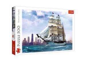 PUZZLE 500 EL ŻAGLOWIEC NA TLE CHICAGO 37120