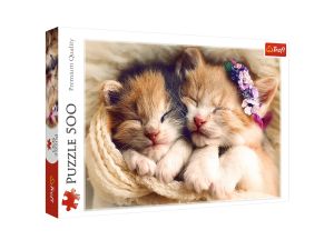 PUZZLE 500 SPIĄCE KOTKI TREFL 37271 