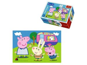 PUZZLE 54 MINI WESOŁY DZIEŃ ŚWINKI PEPPY TREFL