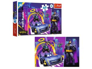 PUZZLE 60 BATMAN I JEGO POJAZDY TREFL