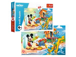 PUZZLE 60 CIEKAWY DZIEŃ MIKIEGO I PRZYJACIÓŁ TREFL