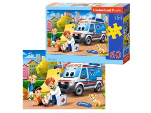 PUZZLE 60 EL B-066193 FIRST AID CASTORLAND