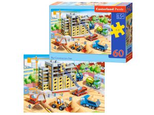 PUZZLE 60 EL B-066223 BIG CONSTRUCTION SITE CASTOR