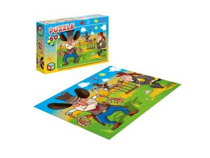 PUZZLE 60 ELEMNTÓW KOWBOJE STRAŻACY MULTIGRA