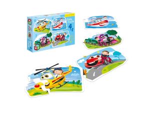 PUZZLE BABY 4w1 POJAZDY MULTIGRA