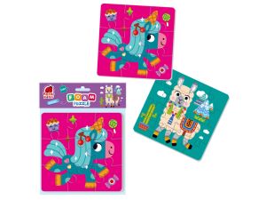 PUZZLE PIANKOWE 2W1 JEDNOROŻEC/LAMA RK6050-02