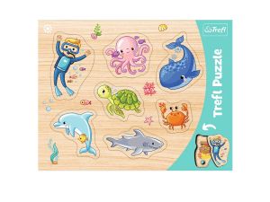 PUZZLE RAMKOWE UKŁ KSZTALTOWE PODWODNY ŚWIAT TREFL