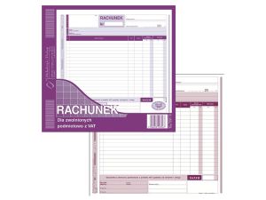 RACHUNEK 2/3 A4 DLA ZWOLNIONYCH Z VAT 231-2