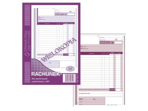 RACHUNEK A5 DLA ZWOLNIONYCH Z VAT PION WIELO 223-3