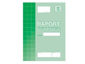 RAPORT DYSPOZYTORSKI A4 804-1 