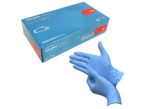 RĘKAWICE NITRYLOWE BEZPUD. "L" A'100 CLASSIC BLUE