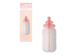 ROZETA DEKORACYJNA B&G BABY GIRL BUTELKA JRÓŻ 30CM