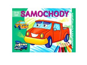 SAMOCHODY MALOWANKA Z WIERSZYKAMI 3-6 LAT LITERKA