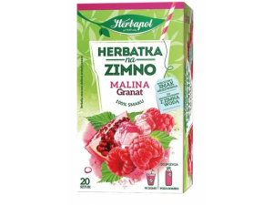 Herbata HERBAPOL NA ZIMNO MALINA-GRANAT 20x1,8g