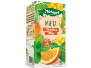 Herbata HERBAPOL ZIELNIK POLSKI MIĘTA Z POM. I MANGO 20x1,5g