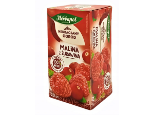 Herbata HERBAPOL HERBACIANY OGRÓD MALINA-ŻURAWINA 20x3g