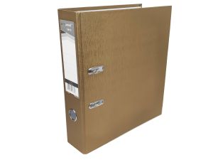 SEGREGATOR Z OKUCIEM A4 7,5CM ZŁOTY PENWORD