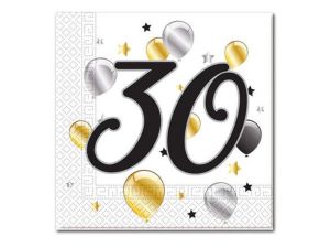 SERWETKI PAPIEROWE BALLOONS 30'' 33X33 20SZT GODAN