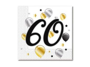 SERWETKI PAPIEROWE BALLOONS 60" 20SZT GODAN