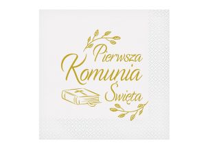 SERWETKI PIERWSZA KOMUNIA ŚW BIBLIA 20SZT GODAN