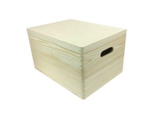 SKRZYNKA DREWNIANA Z DEKLEM 40X30X23  540-221