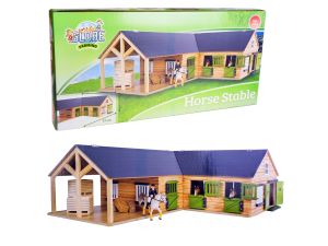 STAJNIA DLA KONI 4 BOKSY MYJNIA 68X77X27CM 1:24 HI