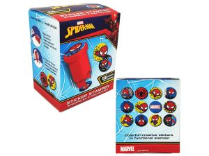 STEMPEL Z NAKLEJKAMI MIX 2 WZ SPIDERMAN DISNEY COR
