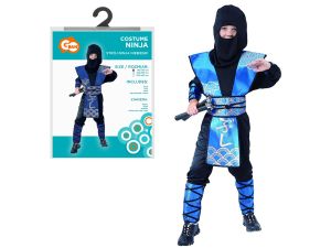 STRÓJ  NINJA NIEBIESKI ROZM. 110/120 GODAN