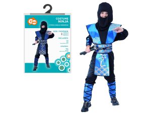 STRÓJ NINJA NIEBIESKI  ROZM. 120/130 GODAN