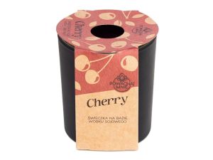 ŚWIECZKA SOJOWA CHERRY CZARNA 130 ML PAVONCELLA