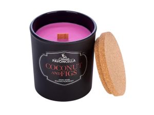 ŚWIECZKA SOJOWA COCONUT AND FIGS CZARNA 135G PAVON